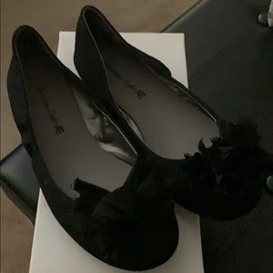 Black flat shoes/ 8 1/2W